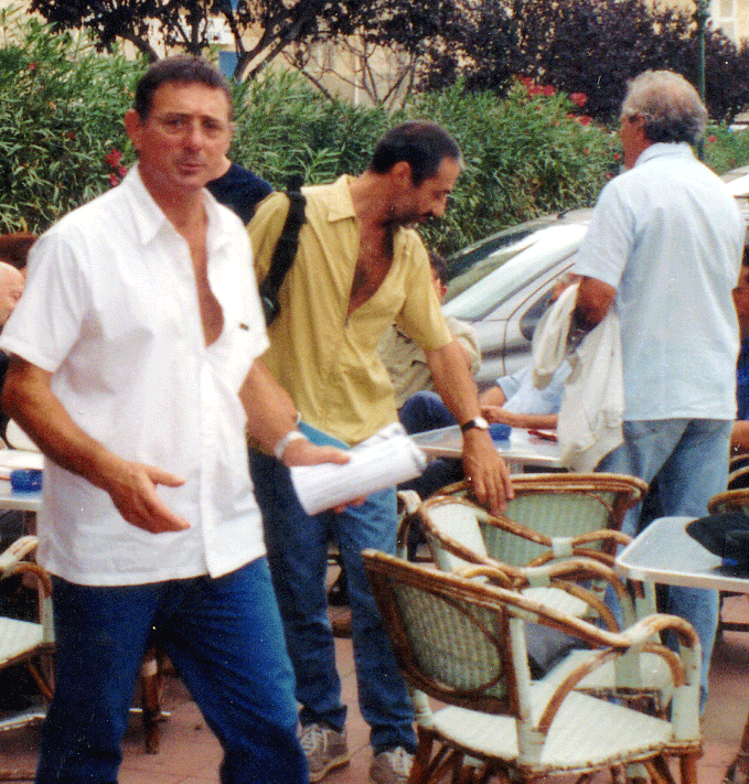 Après la conférence de presse Août 2002 Bastia 3