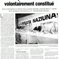 CUNSULTA NAZIUNAE 1er Conférence de presse 26 août 2002